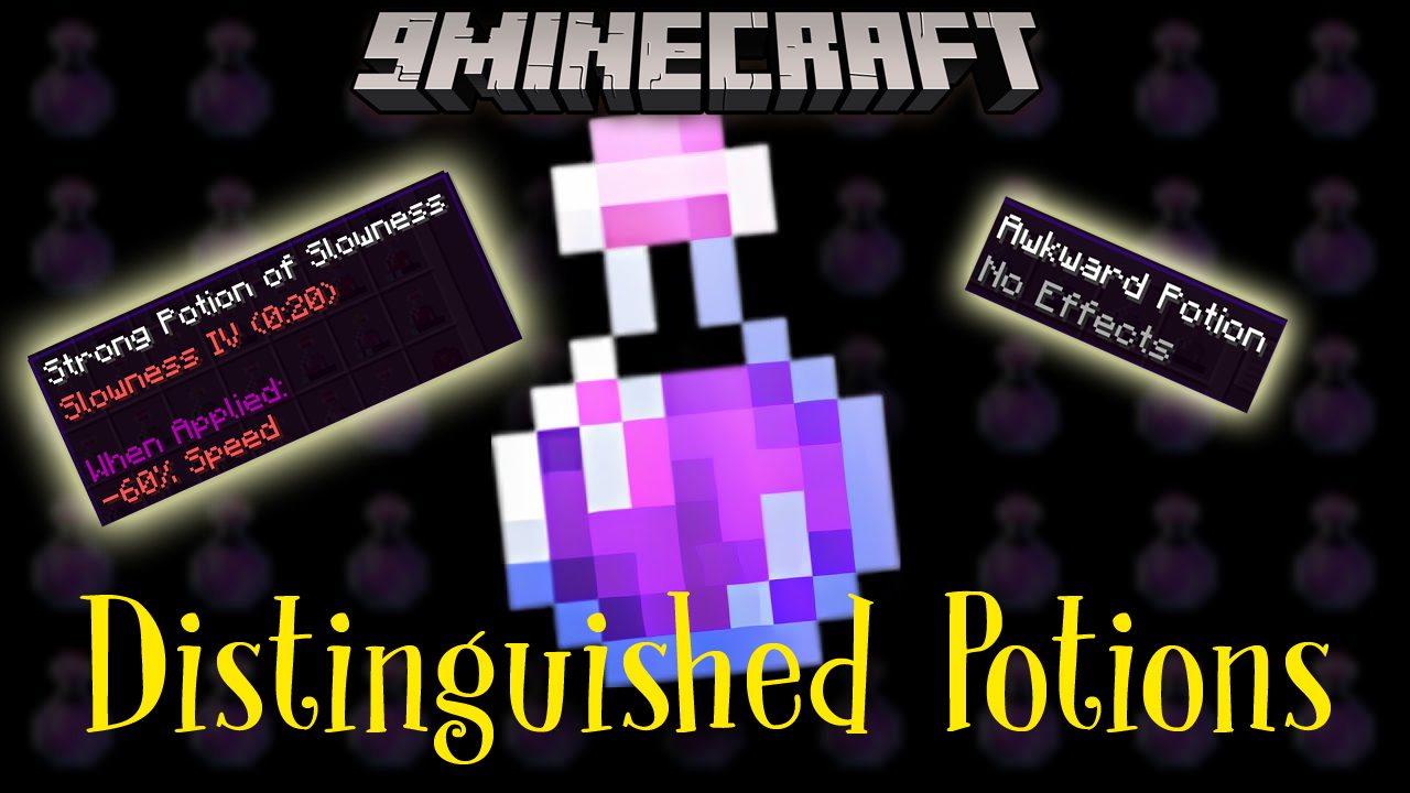 Distinguished Potions Mod (1.19.2) - Trouble Telling Your Potions Apart 